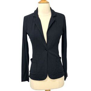 Majestic Filatures Deluxe Teeshirt Blazer Womens Size 1 / XS Navy French Touch